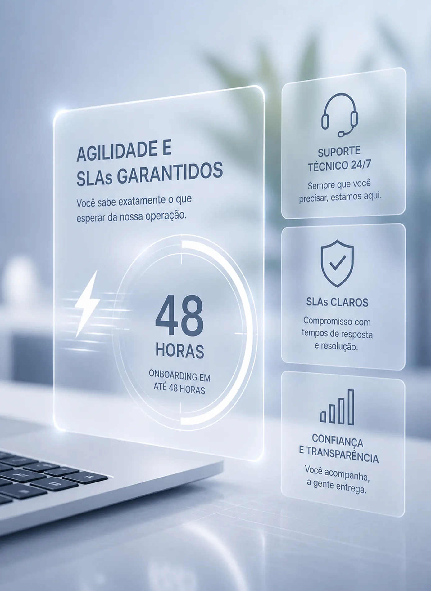 Equipe Marlim atendendo cliente
